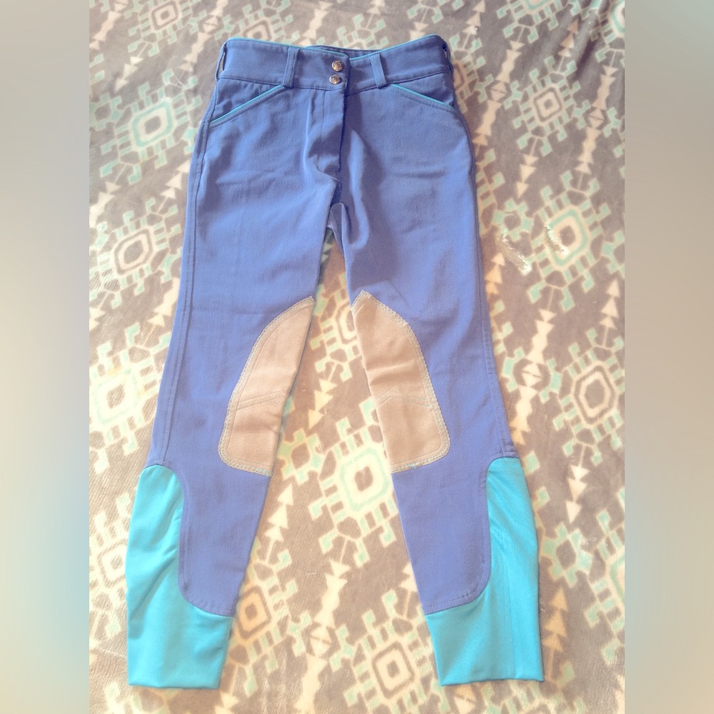Dover Girls Blue Riding Breech sz 10